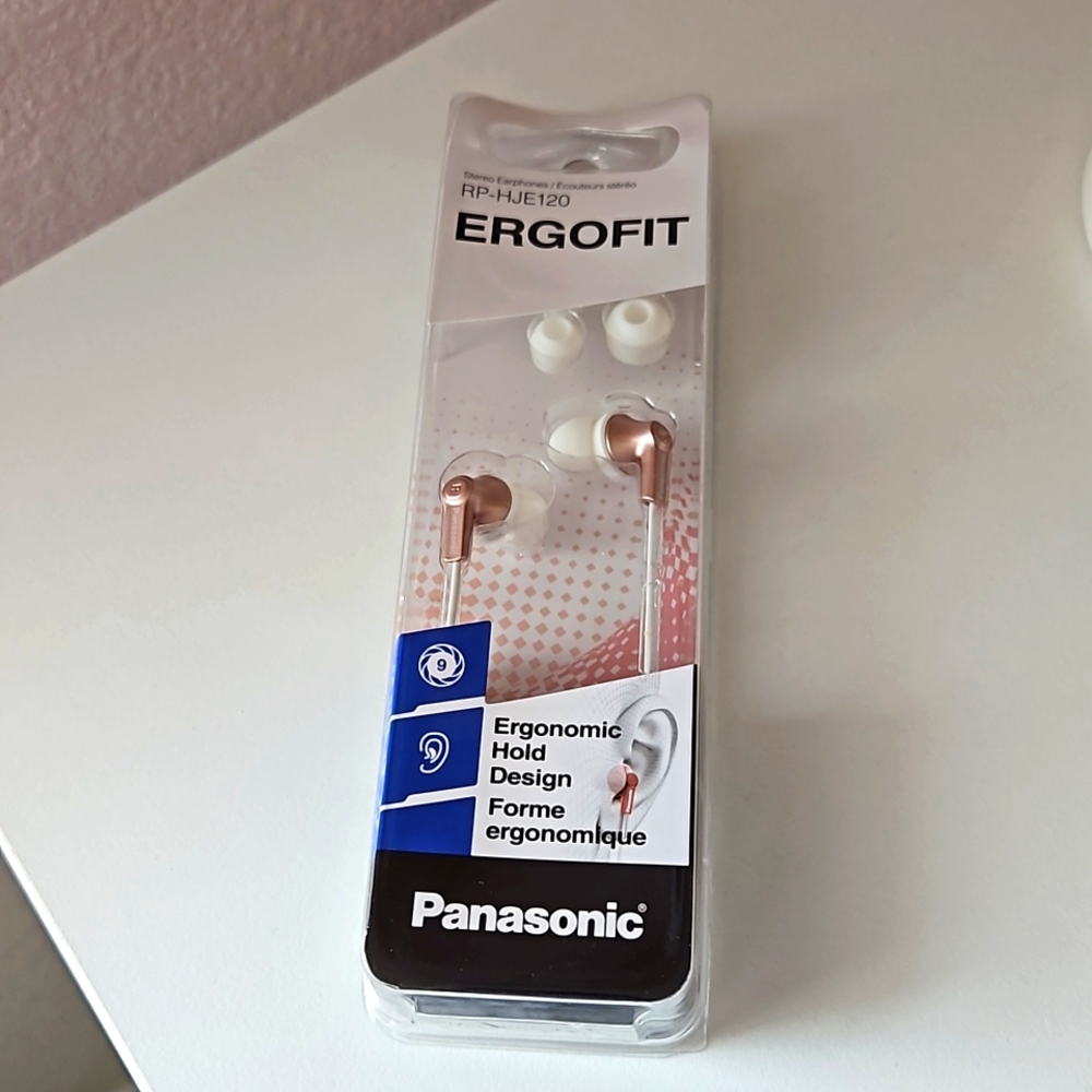 NWT Panasonic - Earbuds - Rose Gold